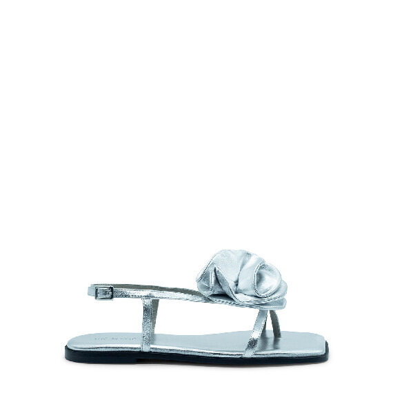 Square open sandalo rose argento