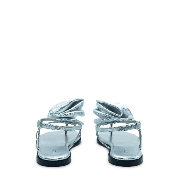 Square open sandalo rose argento
